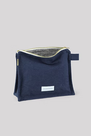 Cotton Wash Bag - Stormy Blue