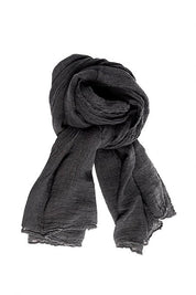 Hemp Voile Scarf - Anthracite