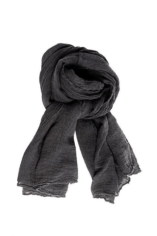 Hemp Voile Scarf - Anthracite